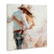 Stupell Industries Cowgirl Romance Couple Canvas, design by Tina LeCour